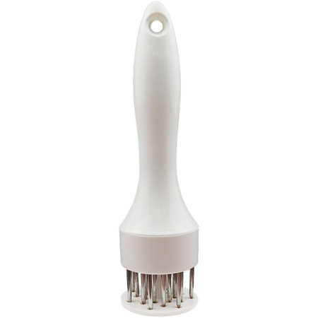 Cyrax Ustensila pentru fragezit carnea, cu 21 de tije ascutite din inox 304, 20 cm, alb