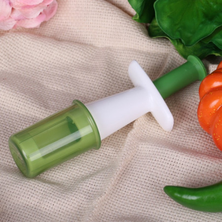 Cutit Feliator pentru Legume si Fructe mici, Cyrax, Feliator pentru Rosii Cherry, Feliator pentru Masline, Ustensila de Feliat Fructe si Legume, 18 x 6,5 cm, Verde