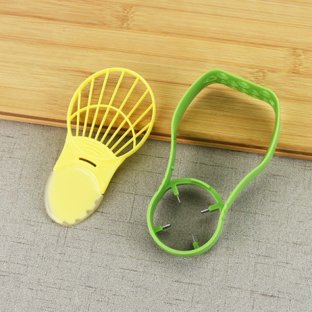 Recipient de Depozitare Avocado 5in1, Cyrax, Etans, pentru Frigider, din Plastic, Dispozitiv de Taiat, Curatat, Feliat, 15x4.5x7 cm, Gri