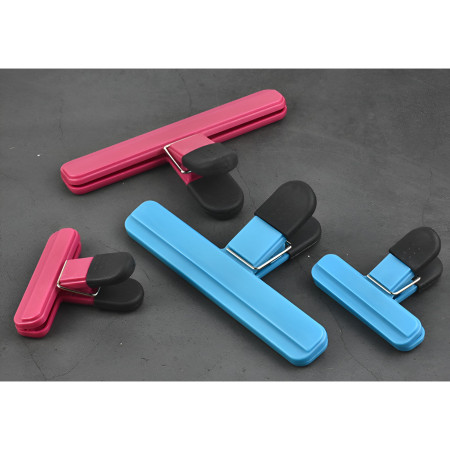 Cleste Multifunctional pentru Sigilarea Pungilor, Cyrax, din Plastic, Mentine Alimentele Proaspete, 7x6.5 cm, Roz