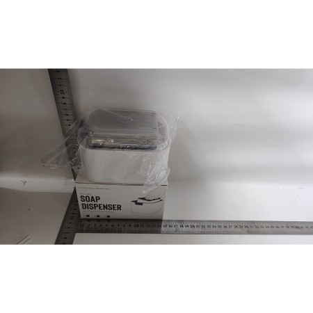 Dozator Cyrax, Dispenser 2 in 1 pentru Detergent Lichid de Vase sau pentru Obiecte Sanitare cu Suport pentru Burete de Bucatarie , 8.6 x 14.5 x 10 cm, capacitate 300 ml, alb