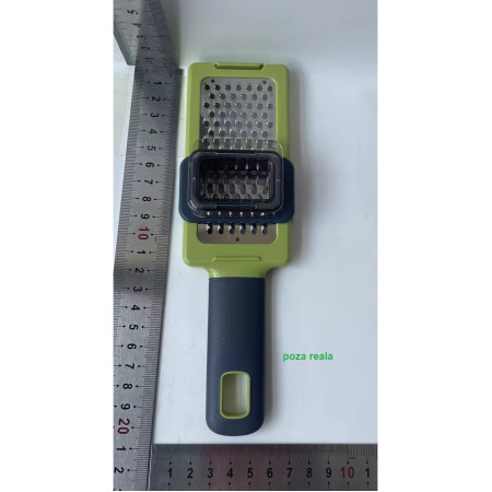 Razatoare Multifunctionala, Cyrax, pentru Ustuoi, Branza, Cascaval, 20.3 x 5.8 x 3.3 cm, Verde/Gri