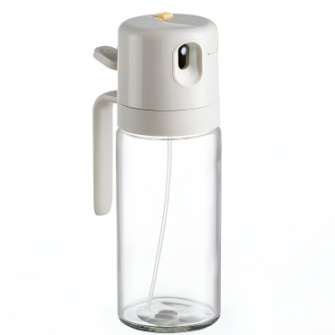 Dispenser pentru Ulei, Cyrax, prin Curgere si Pulverizare, Deschidere si Inchidere Automata a Rezervorul, 550mL, 11.4x7.8x22.8cm, Gri