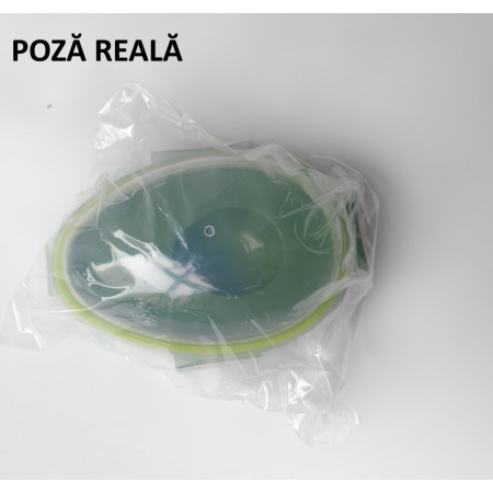 Recipient de Depozitare Avocado, Cyrax, Etans, pentru Frigider, din Plastic, Mentinere Proaspata, 15.3x11x8 cm, Verde