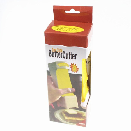 Feliator manual de unt Cyrax, material plastic, design usor si practic, 20x6x8.5 cm, Butter Cutter, alb