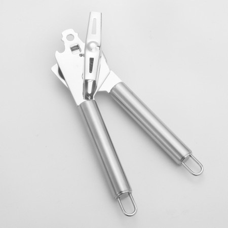 Deschizator conserve Cyrax, material inox, ergonomic, gri