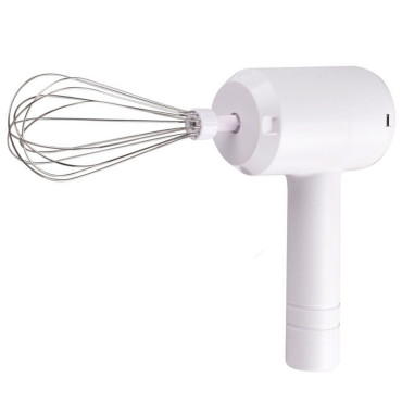 Mixer Electric fara Fir, Cyrax, pentru Uz Casnic, pentru Oua Smantana Frisca, Maner Plastic, Usor de Utilizat si Depozitat, 3 Accesorii, Alb
