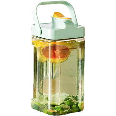 Dozator portabil pentru bauturi Cyrax, 3.5 litri, capac etans, duza deschidere/inchidere, recipent din plastic, gradat, filtru, maner, pentru diverse bauturi, 29.7 x 14.1 x 14.4 cm, verde