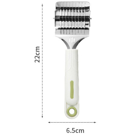 Dispozitiv de taiat Taietei, Cyrax, din Plastic cu Inox Razatoare, Curatator de Legume-Fructe, Maner Anti Alunecare, 22 x 6.5 cm Alb