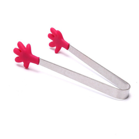 Cleste Creativ pentru Mancare, Cyrax, Model Manute din Silicon, 14.5x3 cm, Rezistent la Temperaturi Inalte si Coroziune, Rosu
