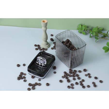 Set 3 Recipiente din Plastic, Cyrax, pentru Alimente/Obiecte, Inchidere Ermetica, Textura Ondulata, 2 x 1.5l, 1 x 3.3 l, Transparent