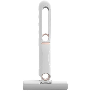 Mop de mana Cyrax, mini-portabil, cu sistem de stoarcere, dispozitiv de curatat manual, cu burete absorbant, material PVA, multisuprafete si geamuri, 29.5 x 15.5 cm, alb