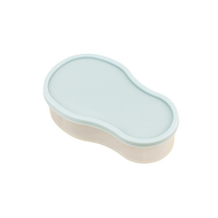Recipient de Depozitare Avocado 5in1, Cyrax, Etans, pentru Frigider, din Plastic, Dispozitiv de Taiat, Curatat, Feliat, 15x4.5x7 cm, Gri