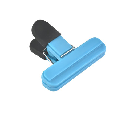 Cleste Multifunctional pentru Sigilarea Pungilor, Cyrax, din Plastic, Mentine Alimentele Proaspete, 7x6.5 cm, Albastru