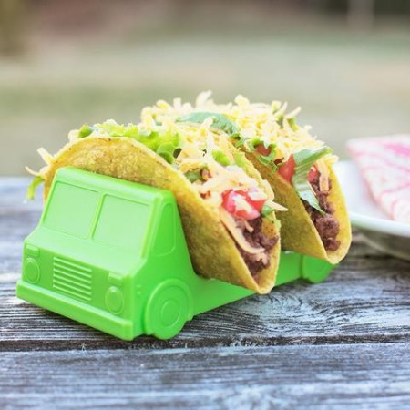 Suport pentru Taco, Cyrax, Model Autobuz, 14 x 7.5 x 6.5 cm, din PP, Verde