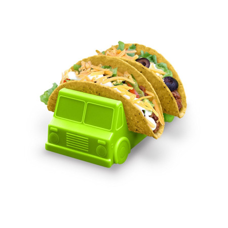 Suport pentru Taco, Cyrax, Model Autobuz, 14 x 7.5 x 6.5 cm, din PP, Verde