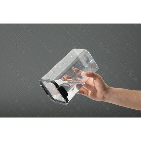 Recipient din Plastic, Cyrax, pentru Alimente/Obiecte, Inchidere Ermetica, 10.2 x 18.5 cm, 1300 ml, Transparent
