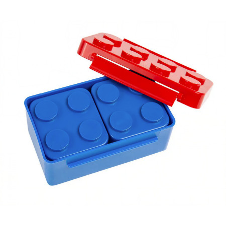 Set caserole pentru pranz interactive, Cyrax, cuburi de construit, plastic, multicolor