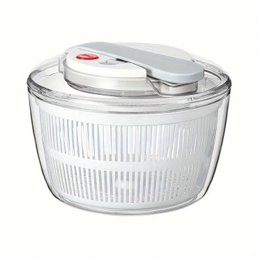 Uscator Manual pentru Salata si Verdeturi, Cyrax, Plastic, 16x15x21 cm, Capacitate 3L, Alb