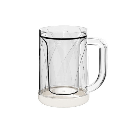 Cana Frigorifica cu Gheata, Cyrax, 14.2 x 10.4 x 14.7 cm, Plastic, 800 ml, Transparent