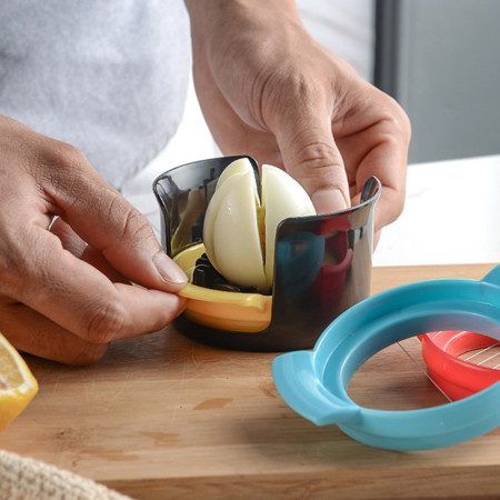 Set feliator 3 in 1 multifunctional Cyrax, feliatoare pentru oua/fructe, PP/otel inoxidabil, multicolor, 9 x 10.5 x 5.5 cm