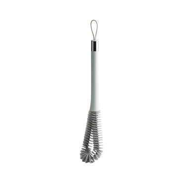 Perie de Curatat Pahare, Sticle, Biberoane, Cyrax, cu Maner Lung, Uz Casnic, Silicon, Ergonomic, 3.9x5.4x38.5cm, Verde