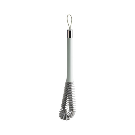 Perie de Curatat Pahare, Sticle, Biberoane, Cyrax, cu Maner Lung, Uz Casnic, Silicon, Ergonomic, 3.9x5.4x38.5cm, Verde