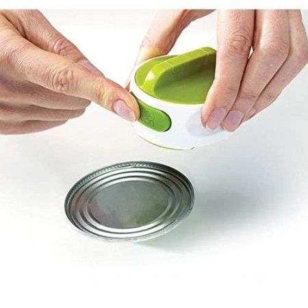 Desfacator Manual de Conserve si Sticle, Cyrax, 6.8 x 4.8 cm, din ABS + Otel, Verde/Alb