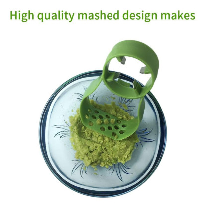Recipient de Depozitare Avocado 5in1, Cyrax, Etans, pentru Frigider, din Plastic, Dispozitiv de Taiat, Curatat, Feliat, 15x4.5x7 cm, Gri