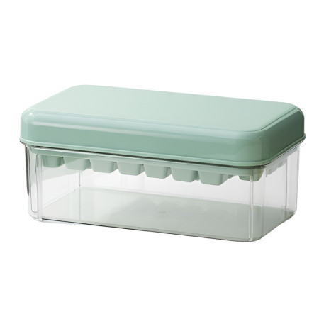 Set Cutie pentru Gheata, Cyrax, Uz Casnic, 1 Tavita pentru Cuburi, Capac Etans, Lopata, 23.5x13.3x10 cm, Verde