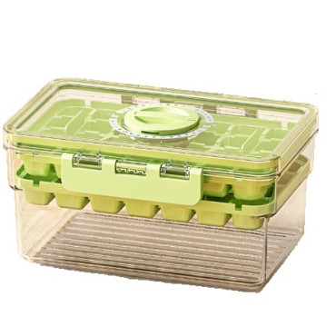 Forma de Gheata, Cyrax, Doua Straturi, Inchidere Etans, din PP+PET, 19 x 12 x 9.5 cm, Verde
