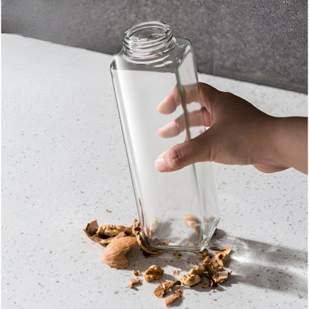 Dispenser pentru Ulei, Cyrax, Deschidere si Inchidere Automata a Rezervorul, cu Inductie Gravitationala, 500 ml, 29.5x6x6 cm, Galben