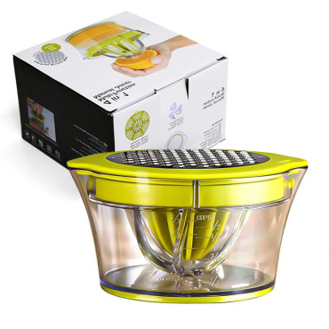 Storcator de Fructe 2 in 1, Cyrax, cu Razatoare si Separator Ou, 14.8 x 8 x 13 cm, Verde