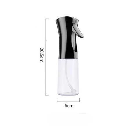 Pulverizator pentru Ulei, Otet sau Alte Lichide, Cyrax, Reincarcabil, Multifunctionale, Capacitatea 200 ml, Material Plastic, 20.5x6 cm, Negru