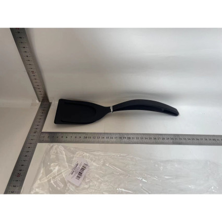 Spatula Multifunctionala tip Cleste, Cyrax, Spatula Cleste pentru Gatit, Silicon PP, pentru Alimente, Carne, Paine, 31 x 8.5 cm Negru